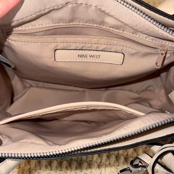 Nine West White Satchel with Pink Floral Print - Picture 6 of 8